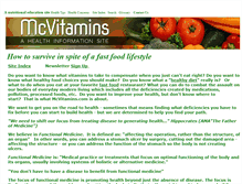 Tablet Screenshot of mcvitamins.com